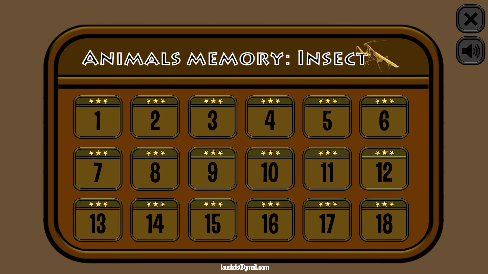 Изображение игры: Animals Memory: Insect