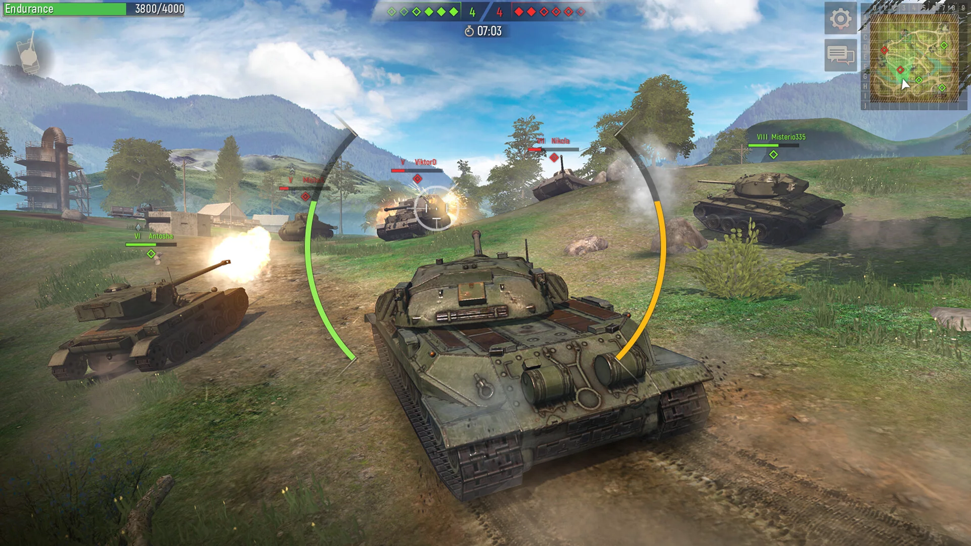 Изображение игры: Battle Tanks: Танковые битвы времён Второй Мировой