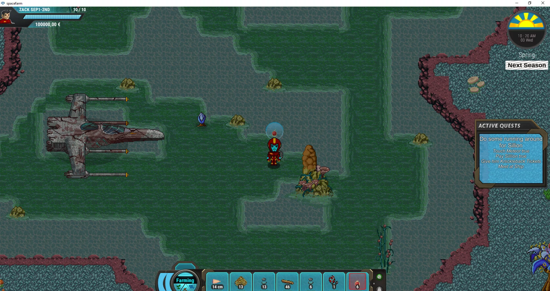 Изображение игры: Space Farm