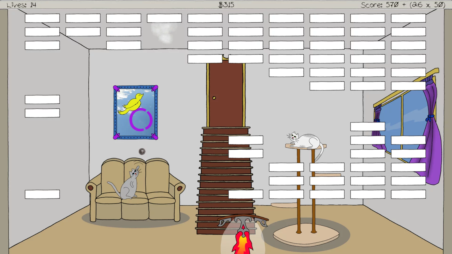 Изображение игры: Brick vs. Paddle