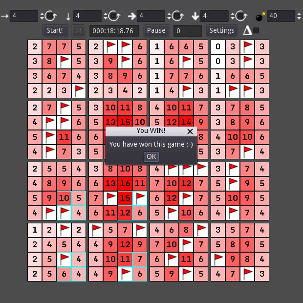Изображение игры: 4D Minesweeper