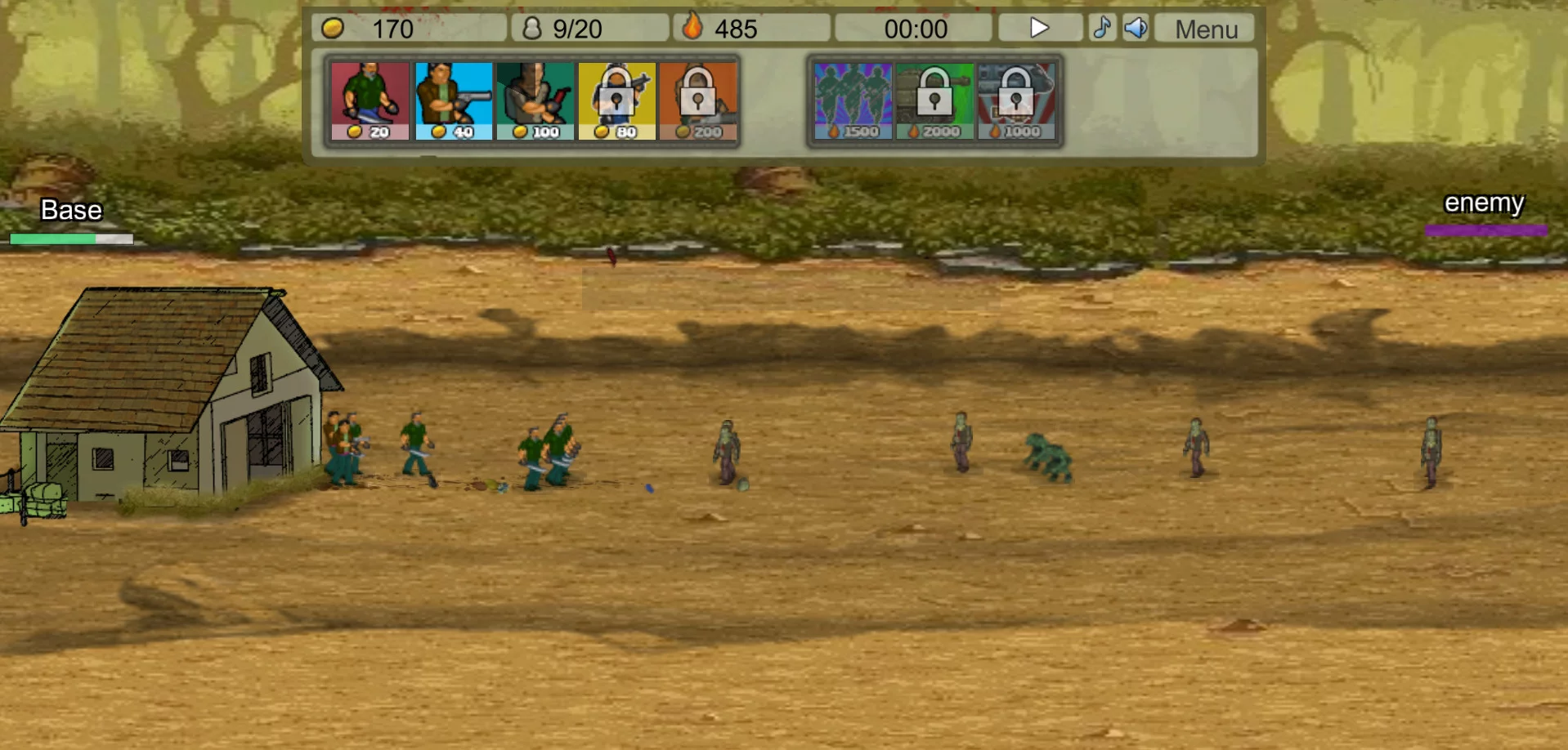Изображение игры: Zombie Clicker Defense