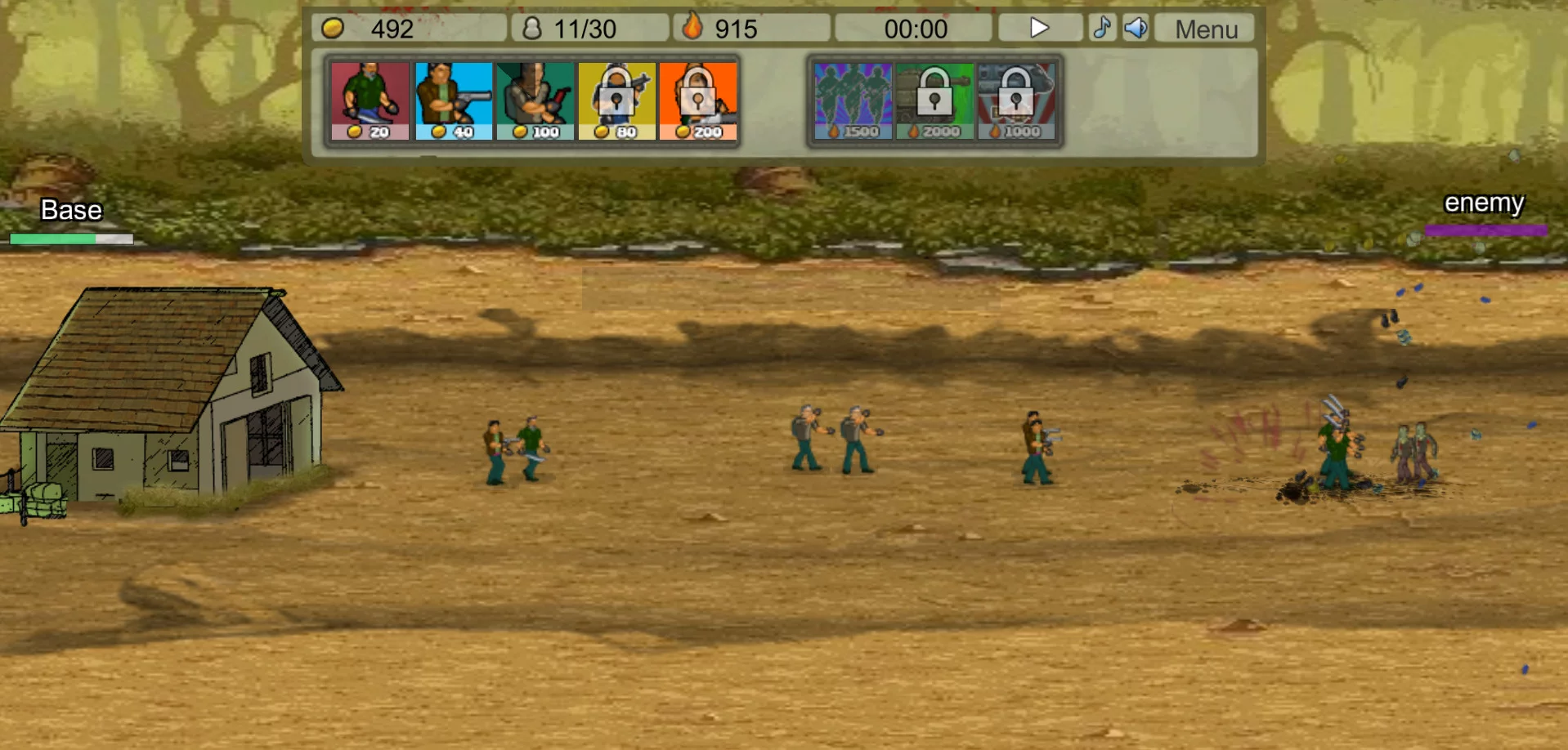 Изображение игры: Zombie Clicker Defense