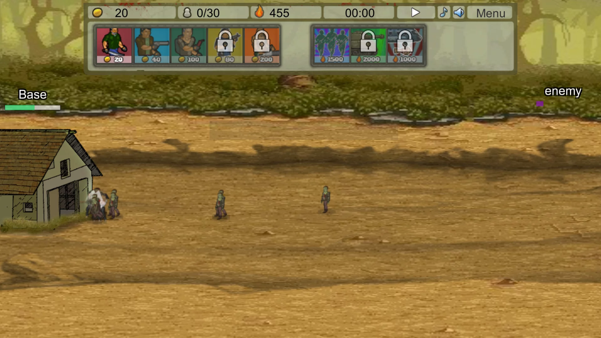 Изображение игры: Zombie Clicker Defense