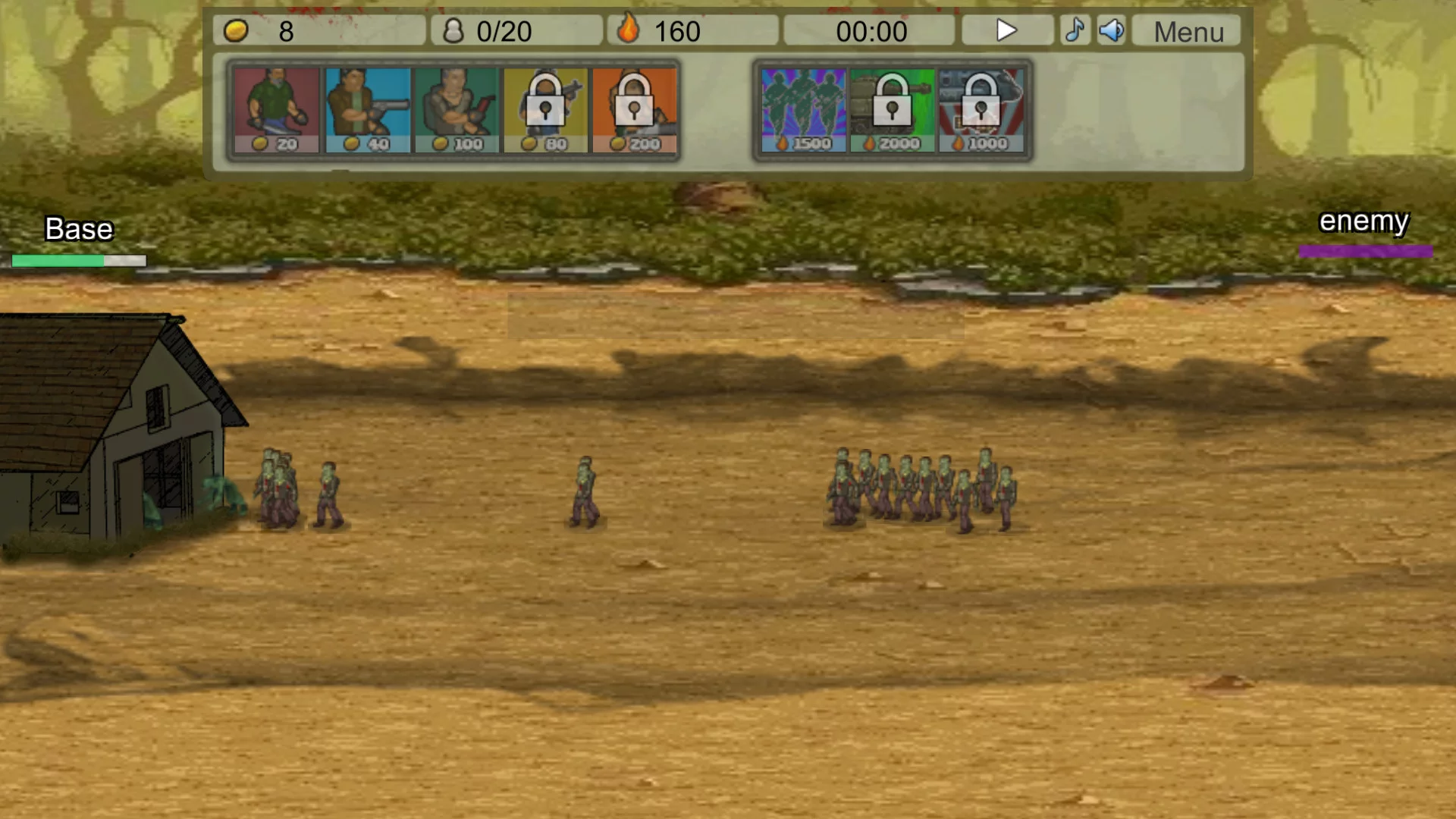 Изображение игры: Zombie Clicker Defense