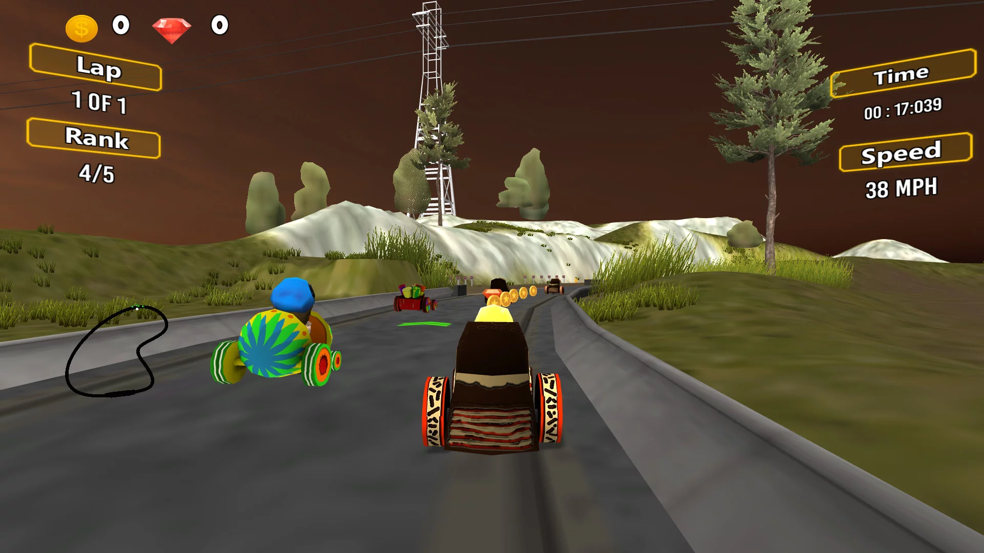 Изображение игры: Super Kids Racing