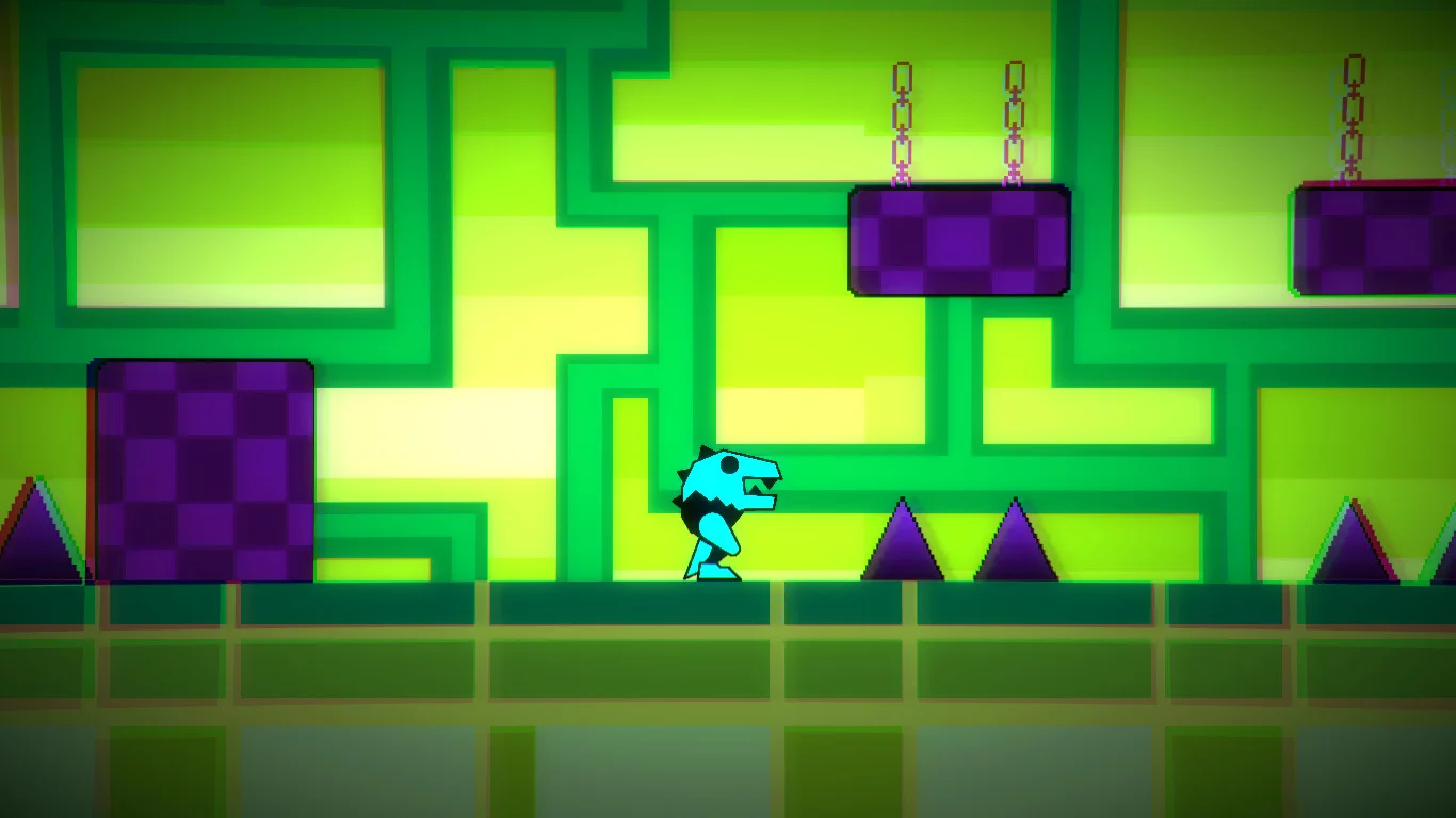 Изображение игры: Geometry Runner Online