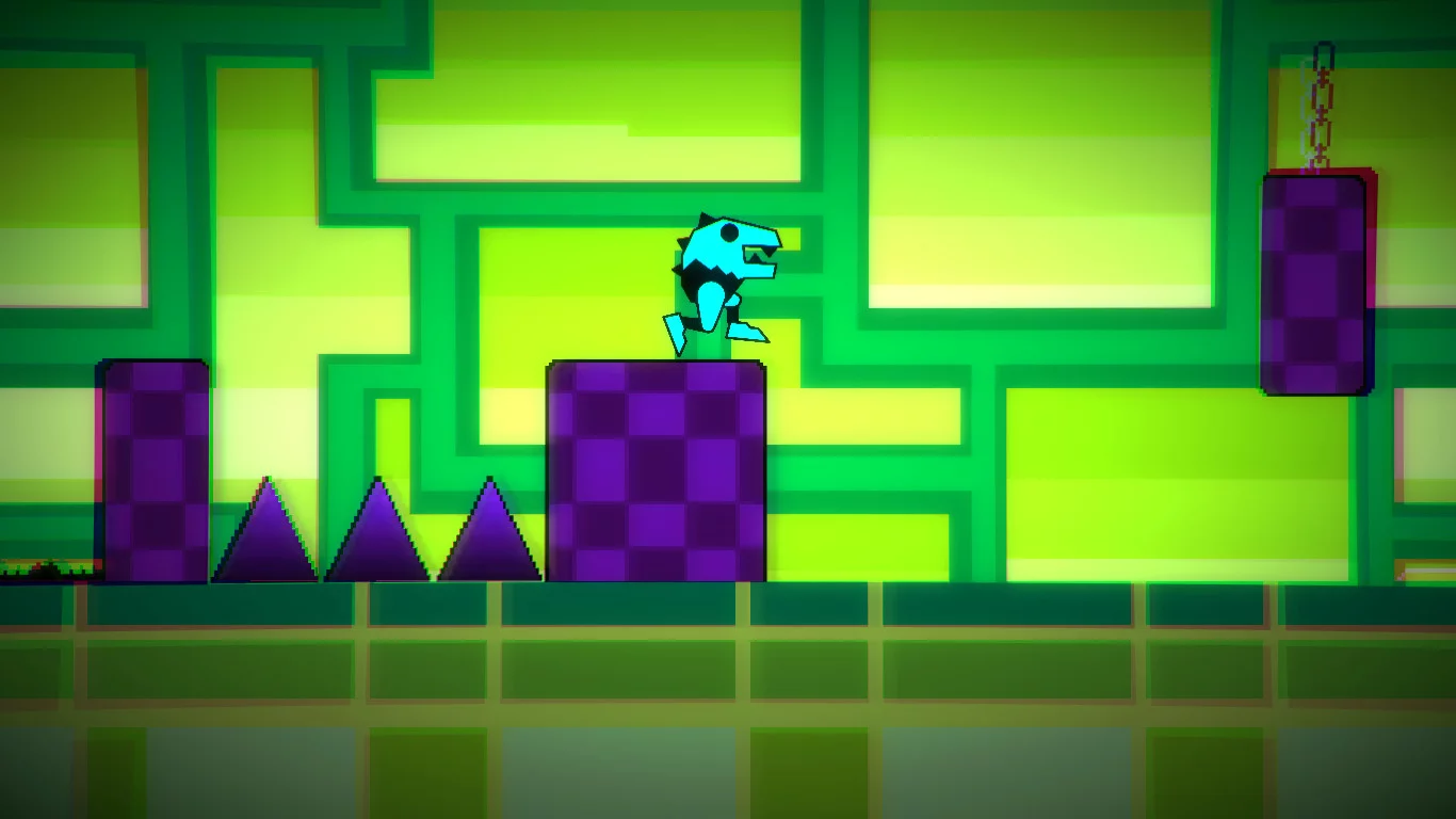 Изображение игры: Geometry Runner Online