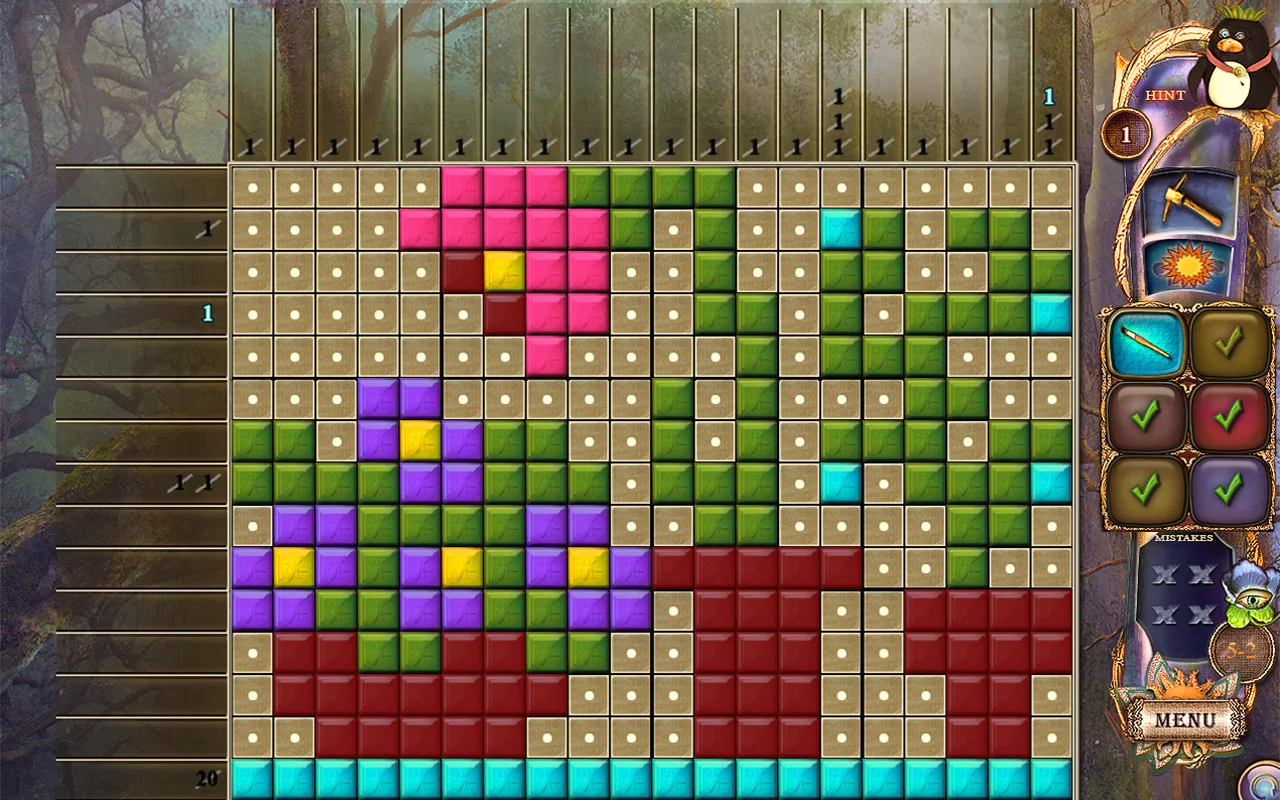 Изображение игры: Fantasy Mosaics 20: Castle of Puzzles