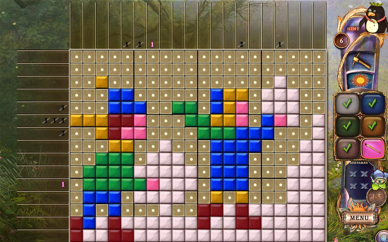 Изображение игры: Fantasy Mosaics 20: Castle of Puzzles