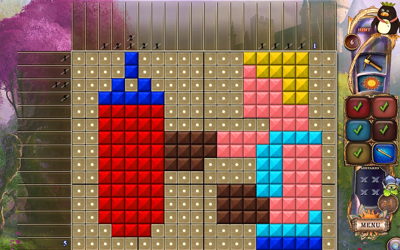 Изображение игры: Fantasy Mosaics 20: Castle of Puzzles