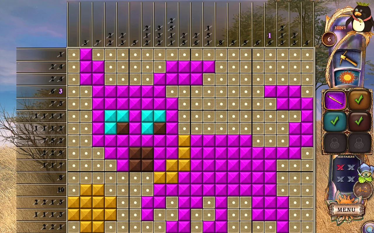 Изображение игры: Fantasy Mosaics 20: Castle of Puzzles