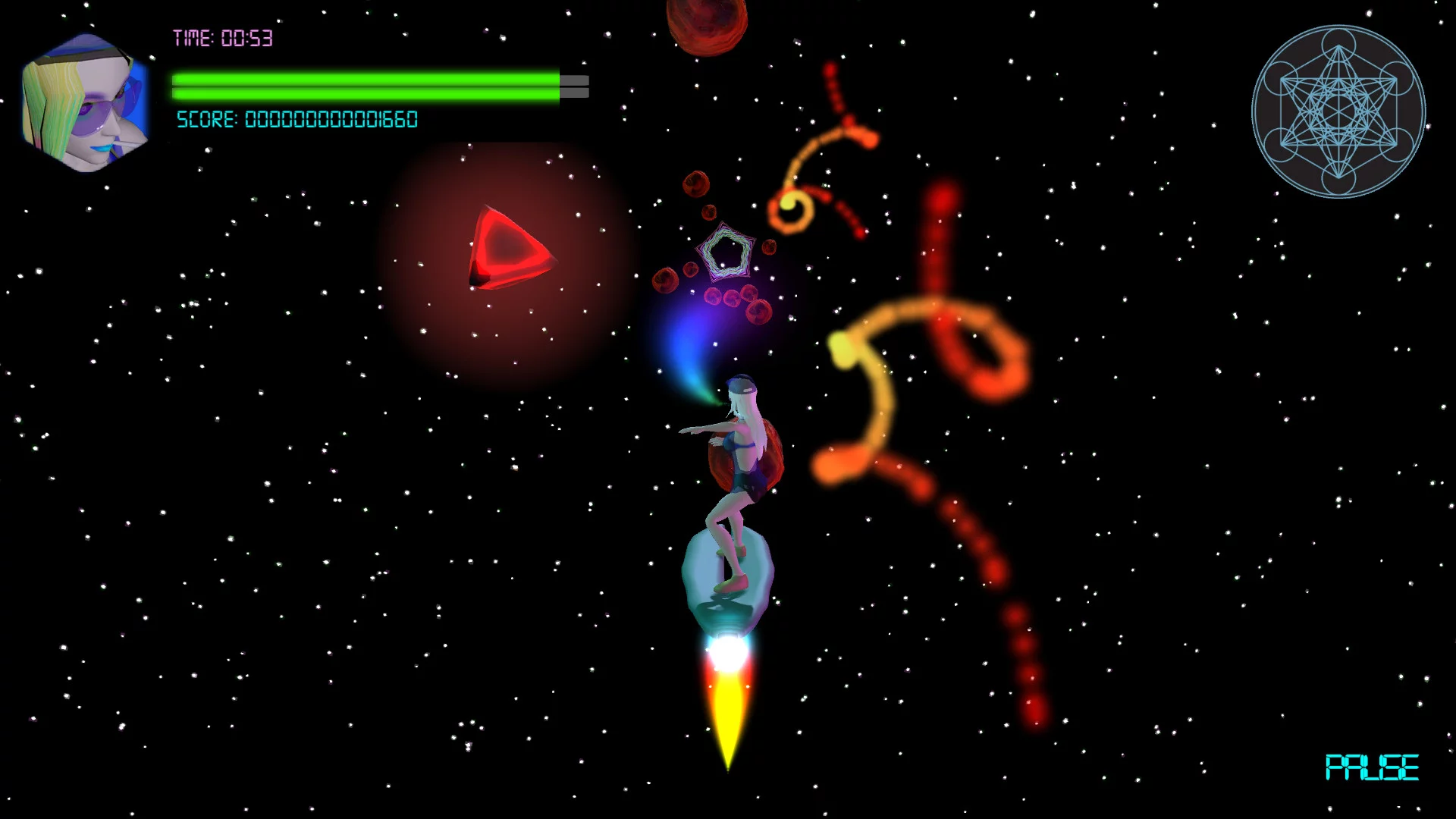 Изображение игры: Neon Spaceboard