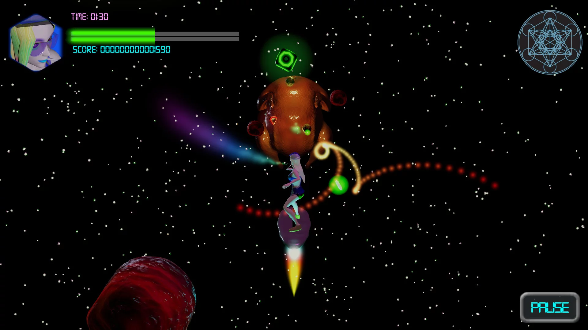 Изображение игры: Neon Spaceboard
