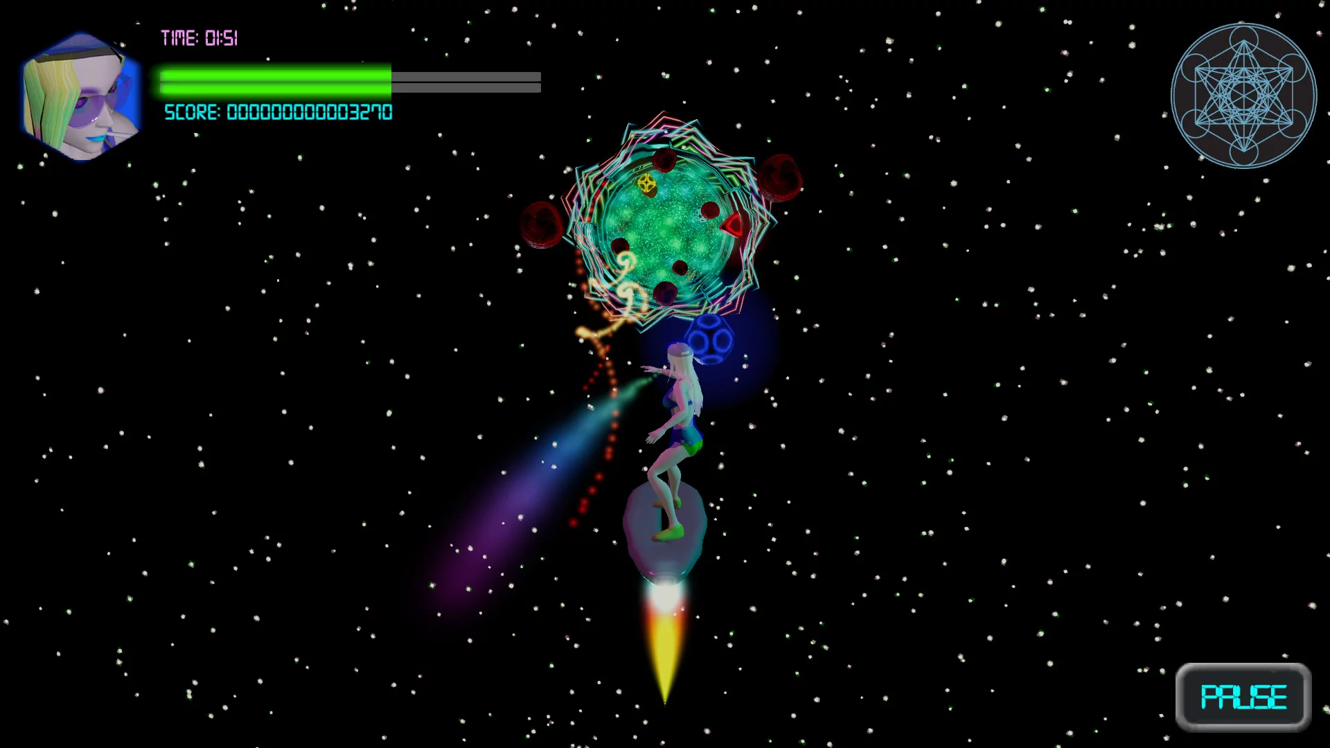 Изображение игры: Neon Spaceboard