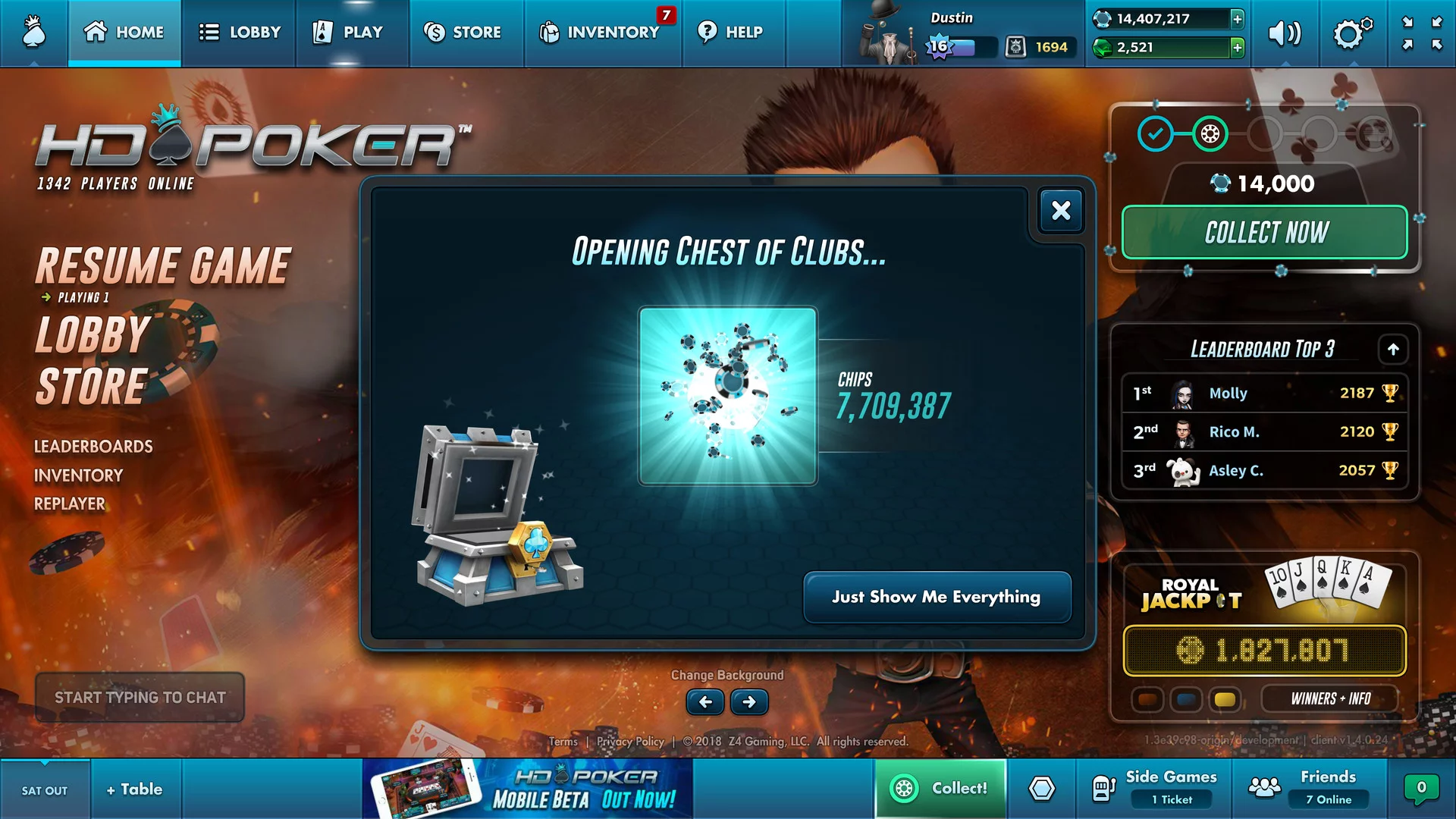 Изображение игры: HD Poker: Texas Hold'em