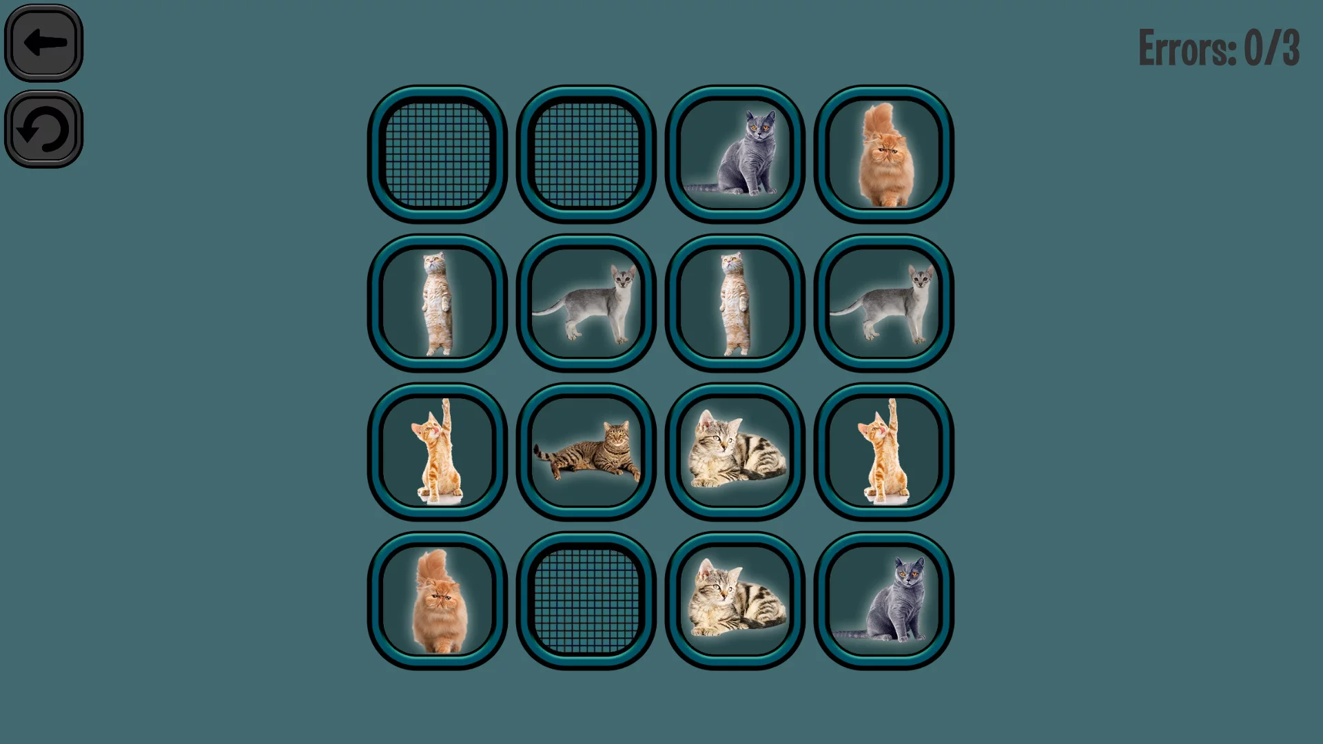 Изображение игры: Animals Memory: Cats