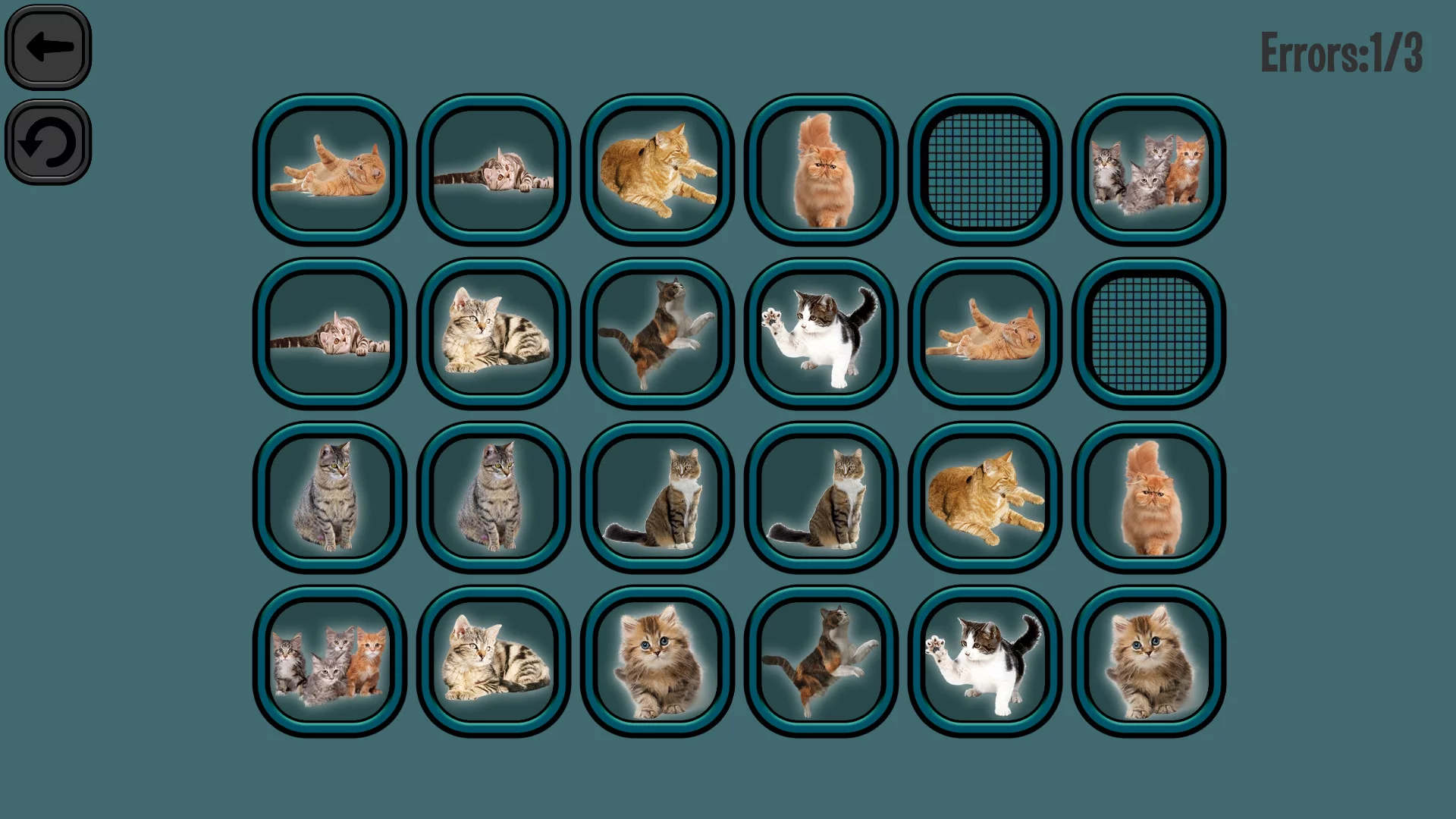 Изображение игры: Animals Memory: Cats