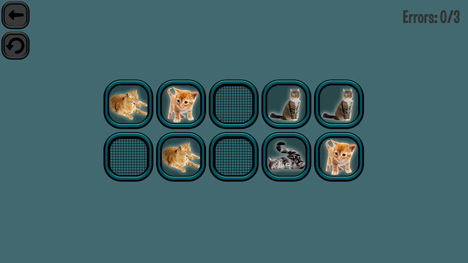 Изображение игры: Animals Memory: Cats