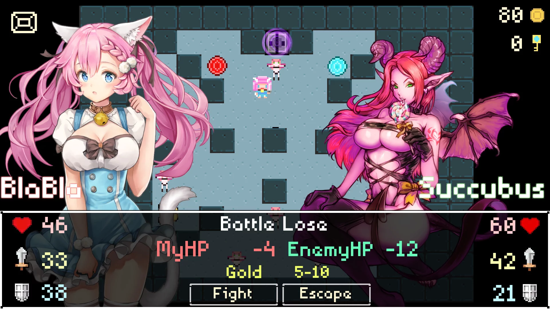 Изображение игры: Neko Dungeon | 喵酱迷城 | 喵醬迷城 | ねこダンジョン