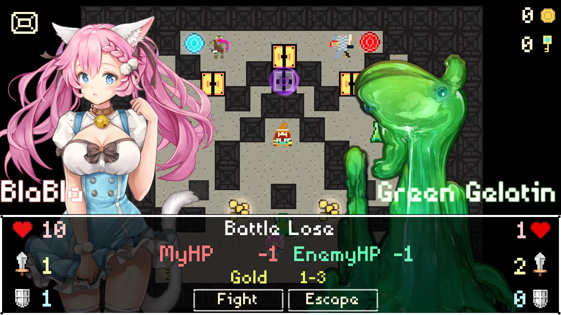 Изображение игры: Neko Dungeon | 喵酱迷城 | 喵醬迷城 | ねこダンジョン