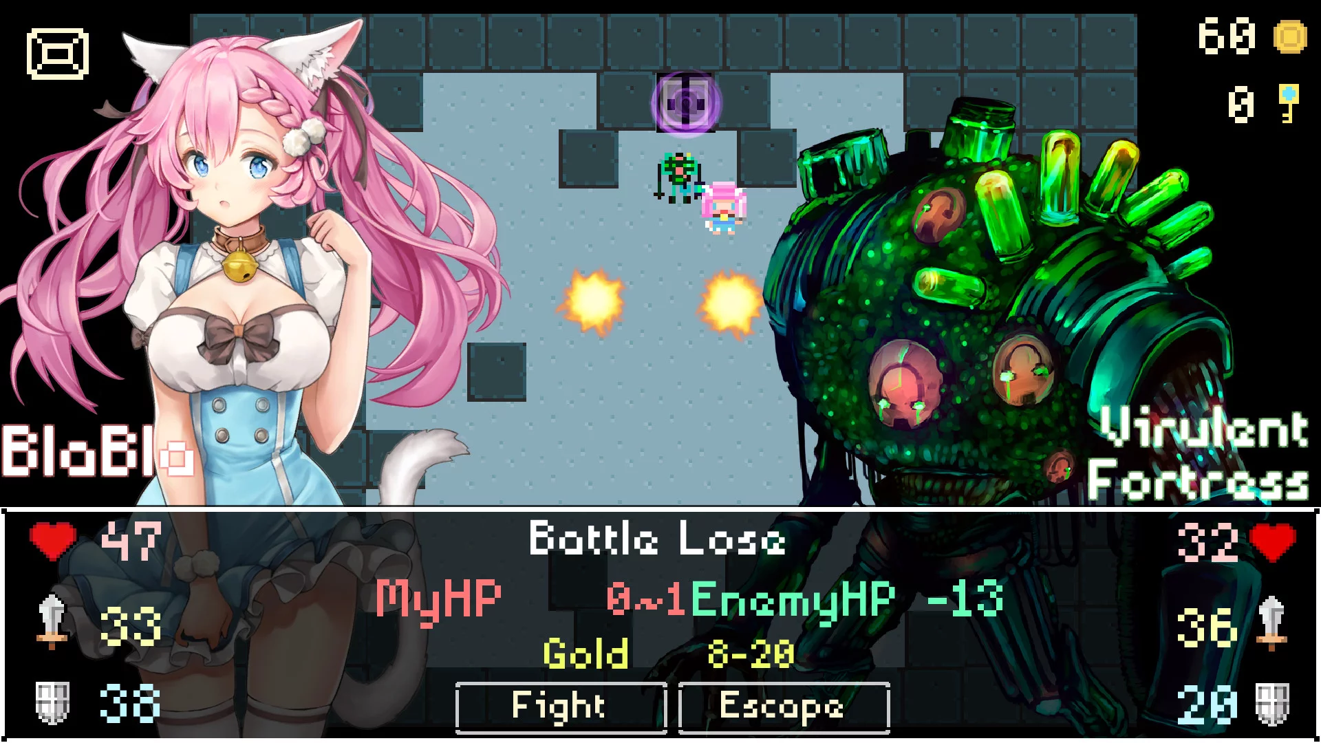 Изображение игры: Neko Dungeon | 喵酱迷城 | 喵醬迷城 | ねこダンジョン