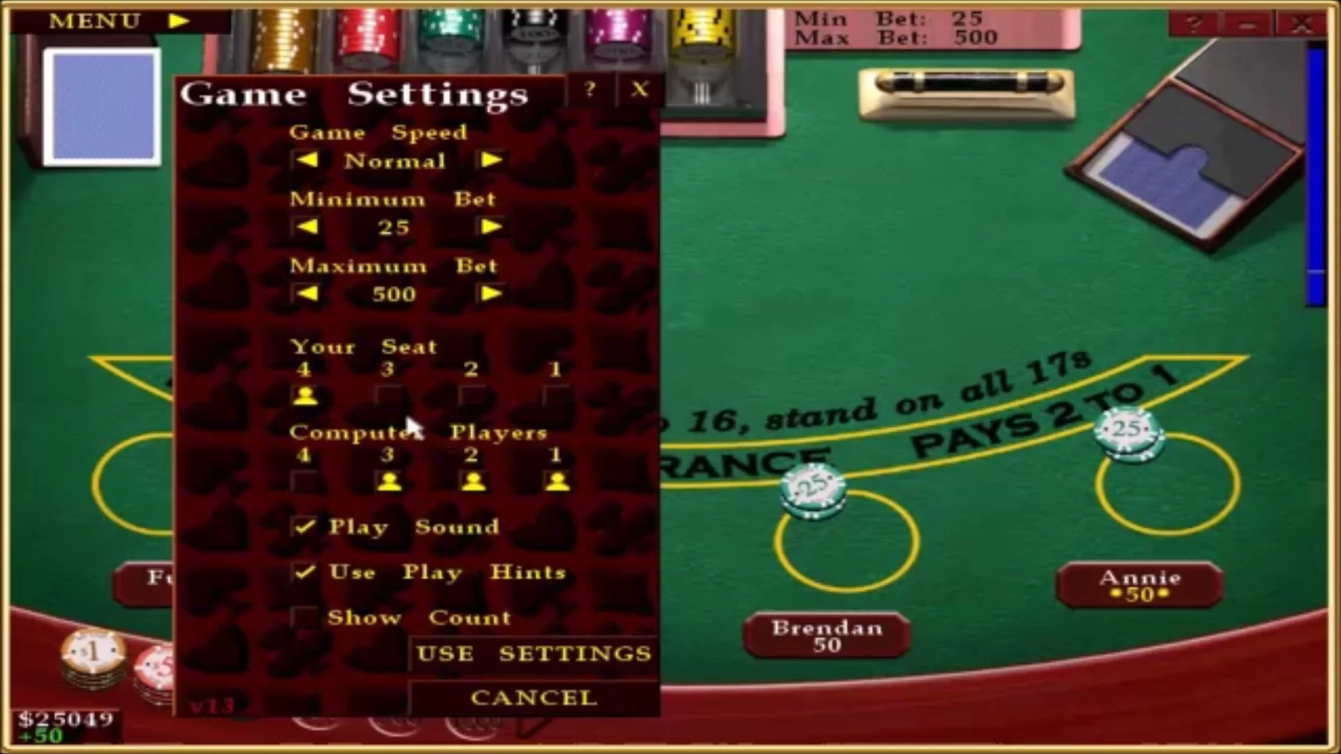 Изображение игры: Casino Blackjack