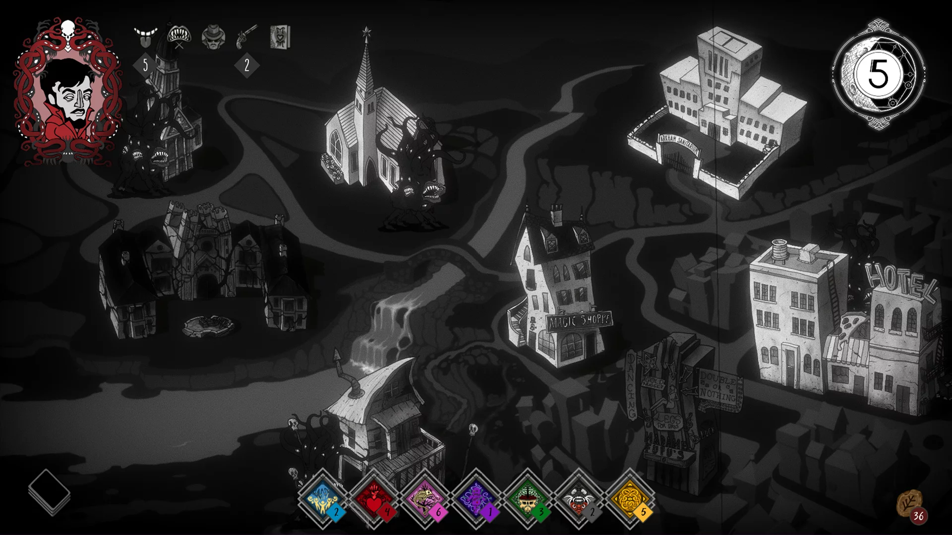 Изображение игры: Fhtagn! - Tales of the Creeping Madness
