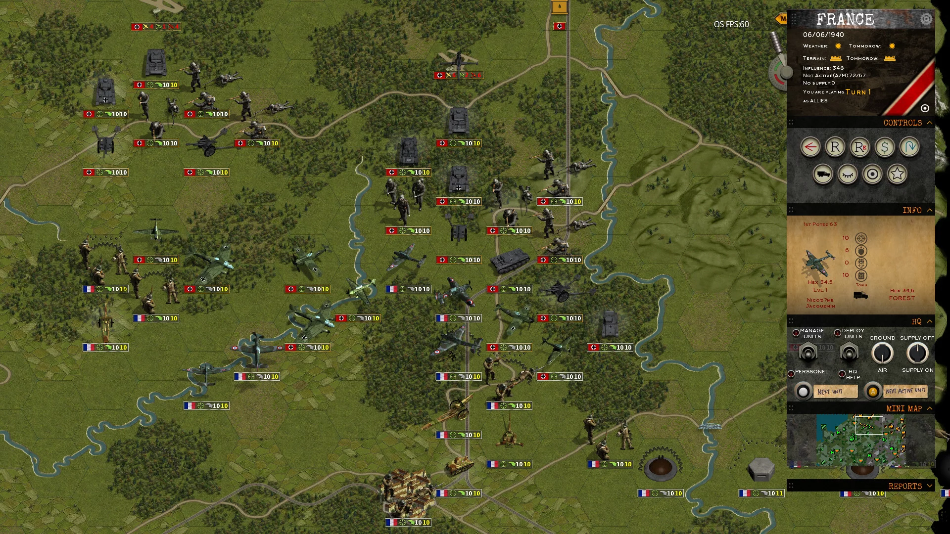 Изображение игры: Klotzen! Panzer Battles