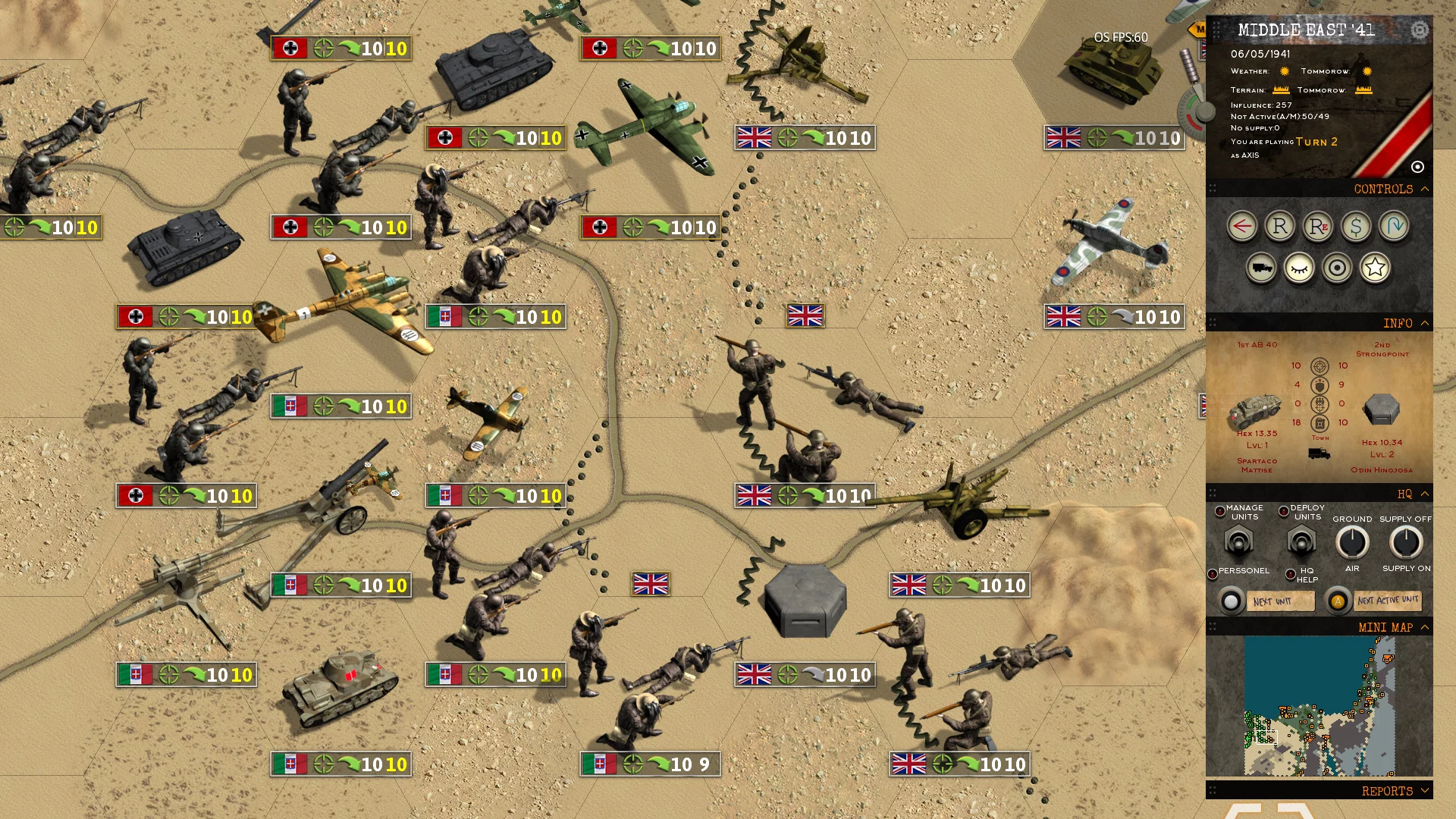 Изображение игры: Klotzen! Panzer Battles