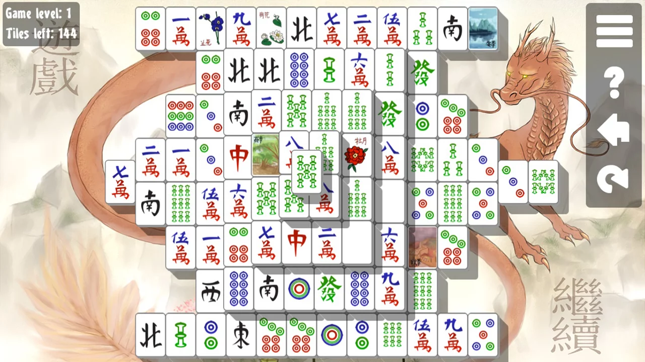 Изображение игры: Mahjong Solitaire