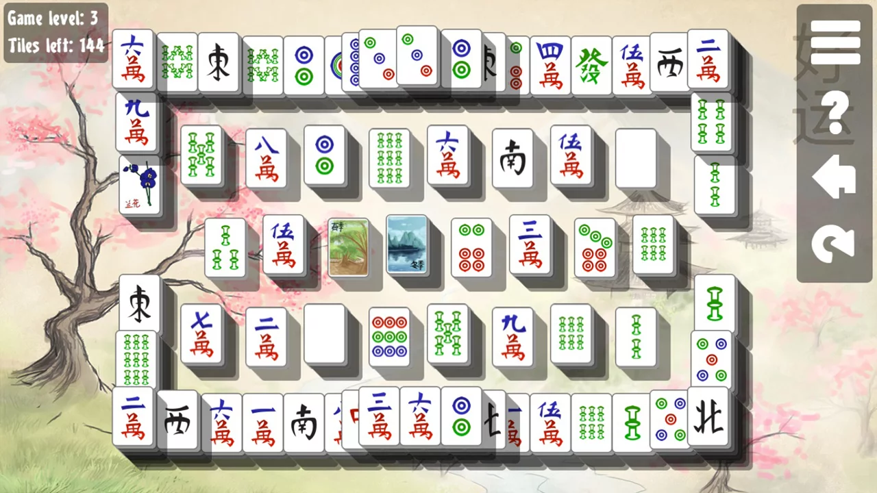 Изображение игры: Mahjong Solitaire