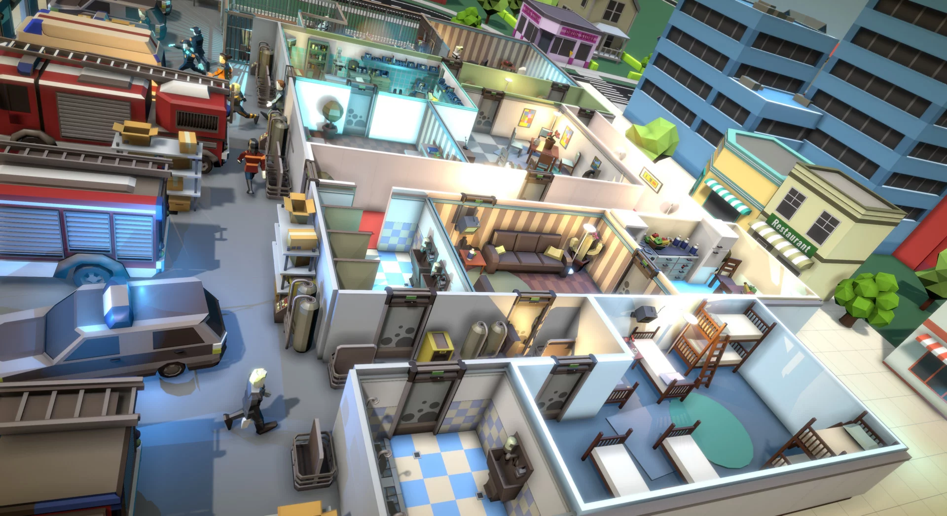 Изображение игры: Rescue HQ - The Tycoon