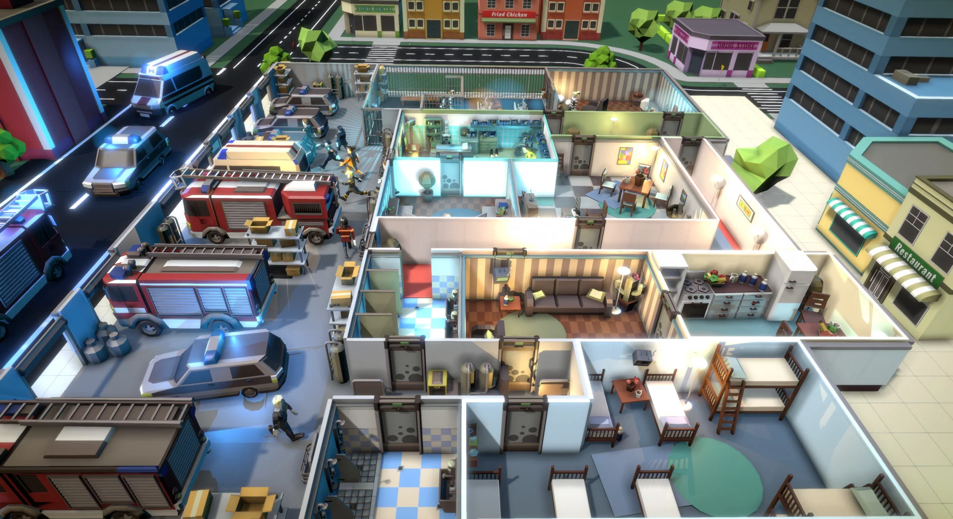 Изображение игры: Rescue HQ - The Tycoon