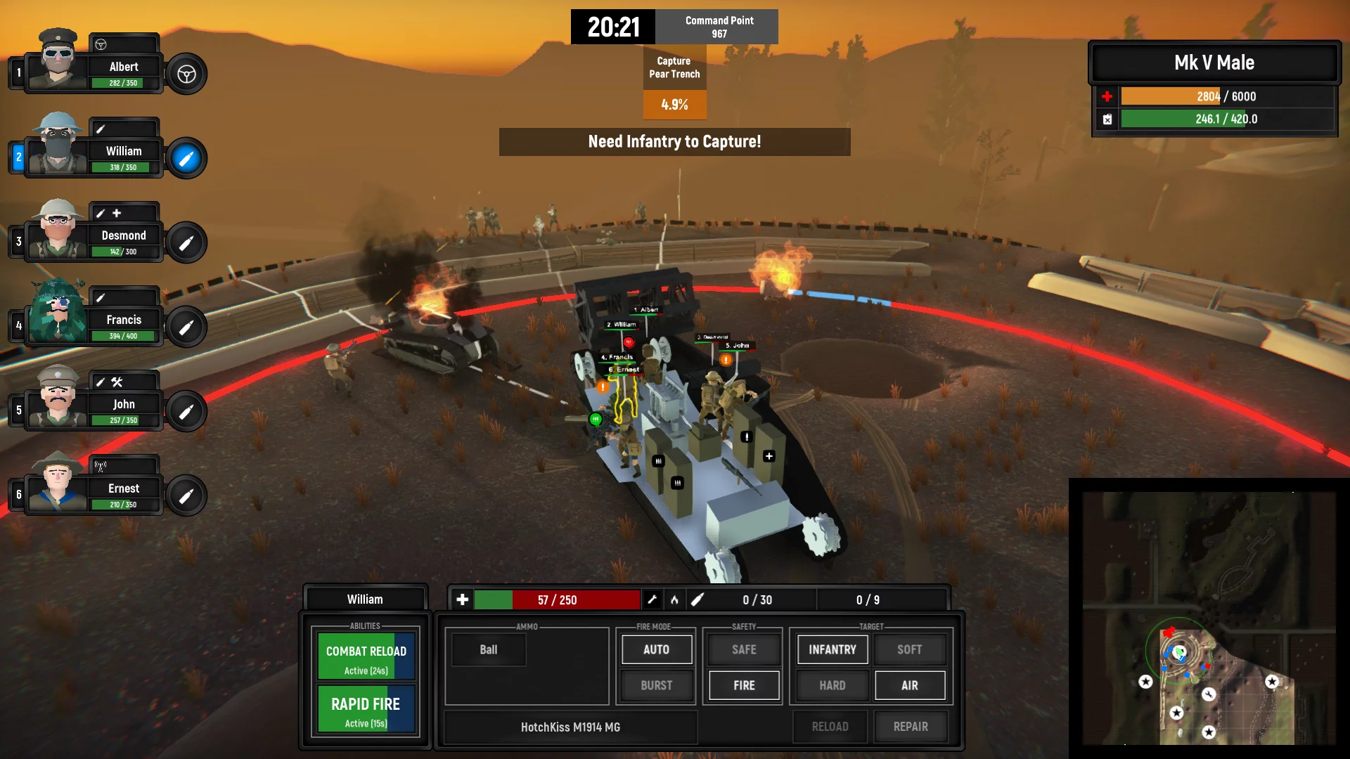 Изображение игры: Armored Battle Crew [World War 1] - Tank Warfare and Crew Management Simulator
