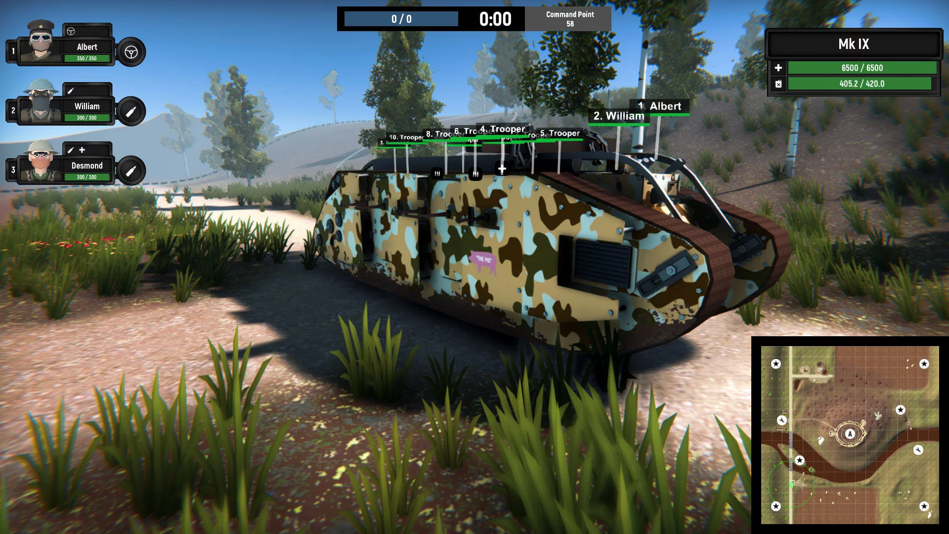Изображение игры: Armored Battle Crew [World War 1] - Tank Warfare and Crew Management Simulator