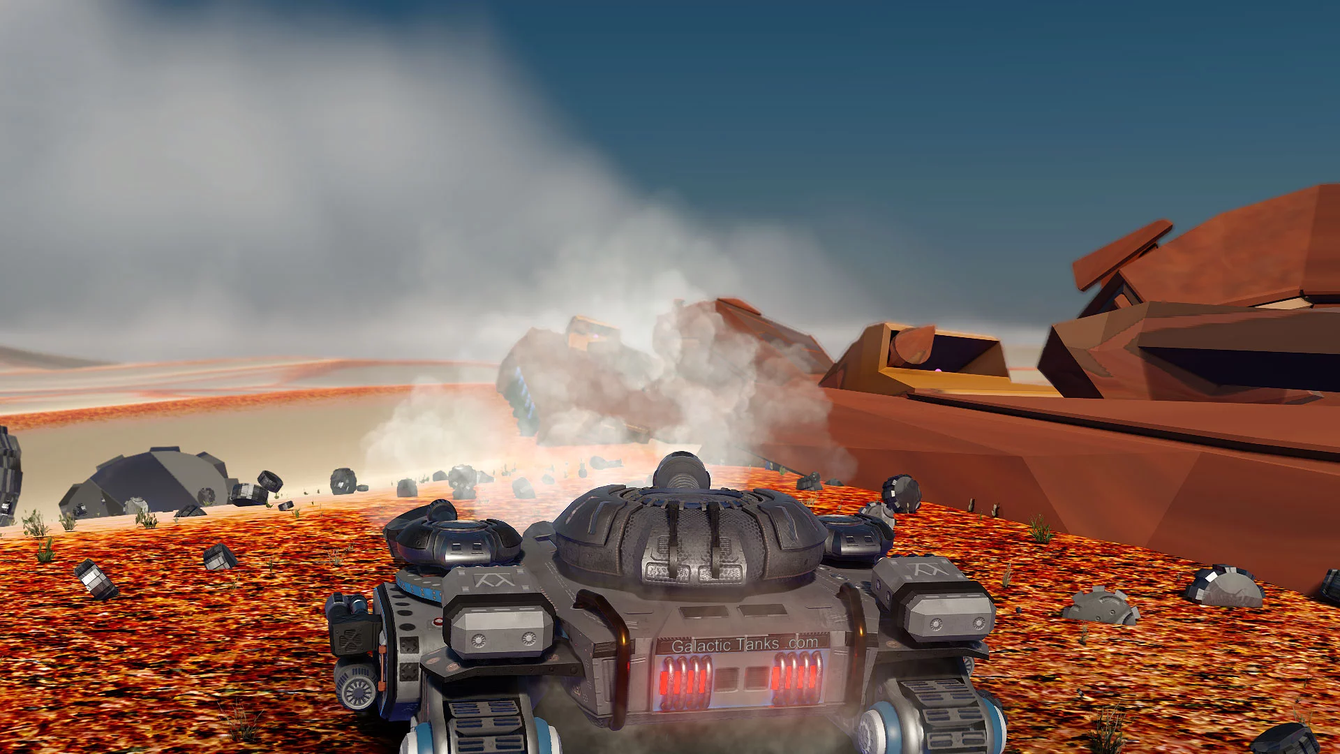 Изображение игры: Galactic Tanks