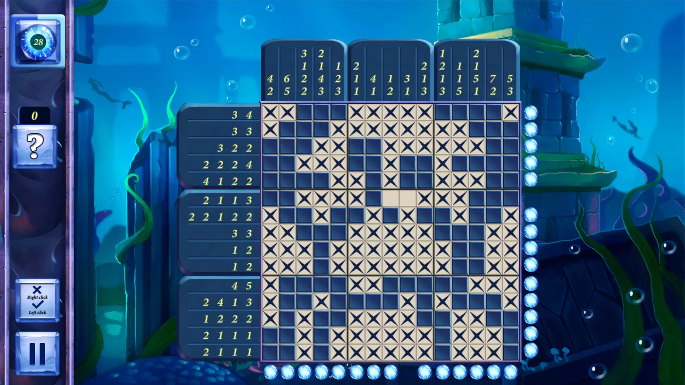 Изображение игры: Picross Fairytale: Legend of the Mermaid