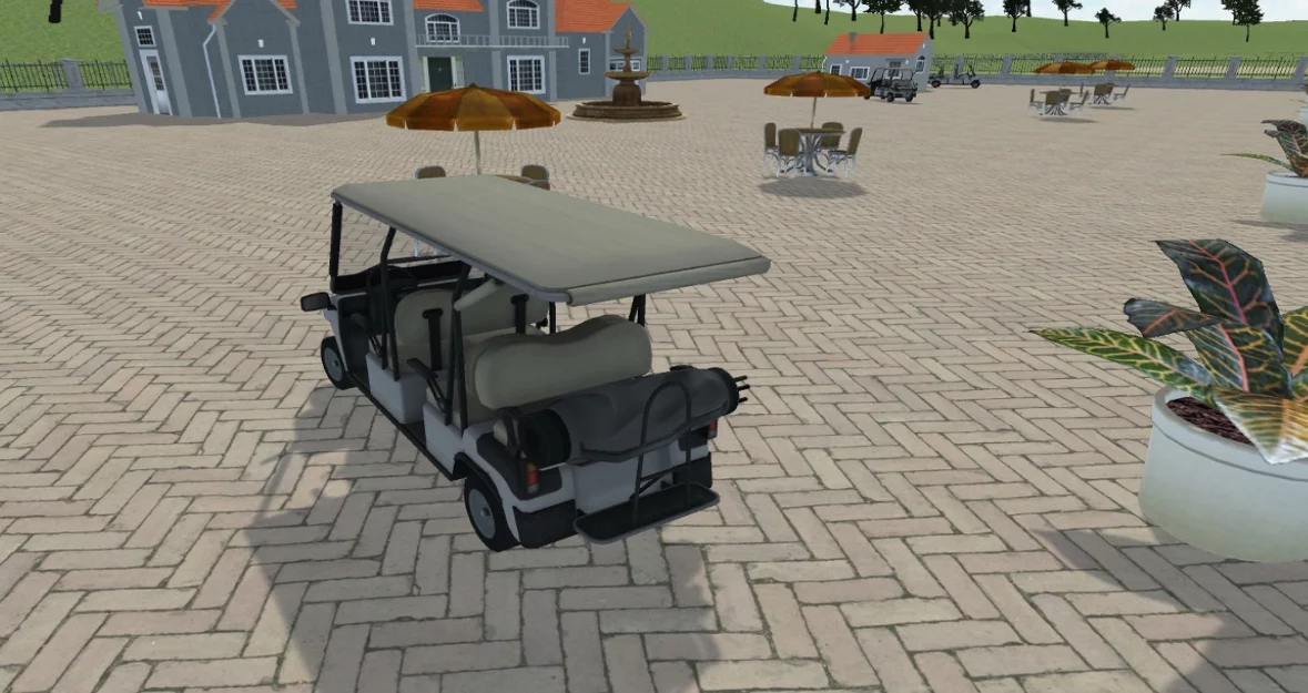 Изображение игры: Golf Cart Drive