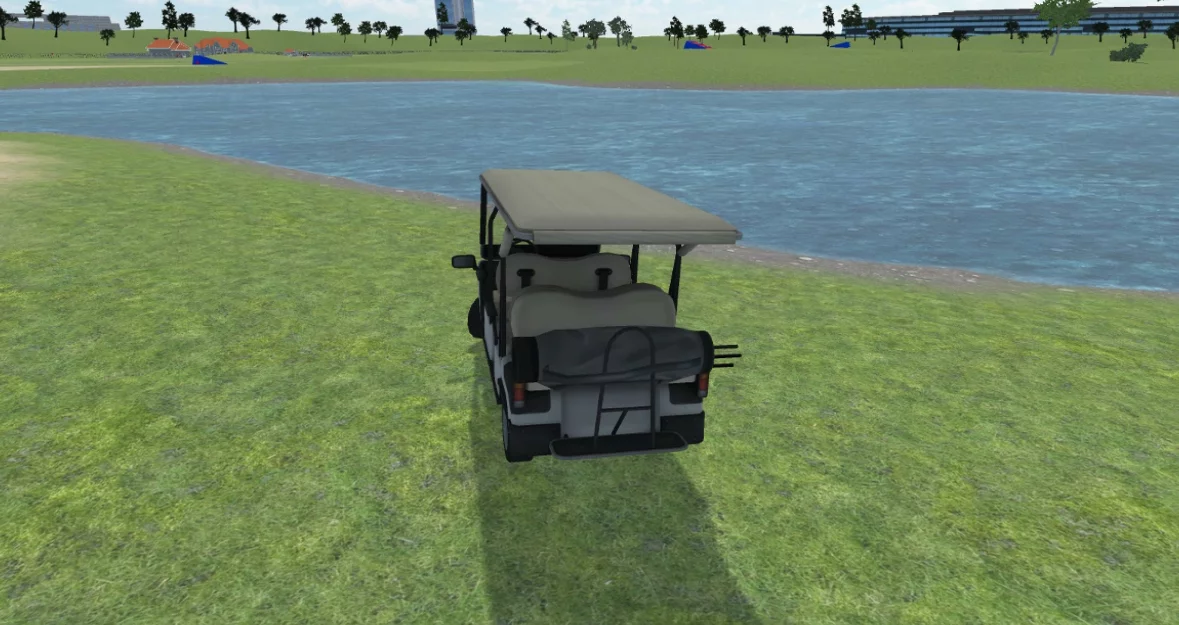 Изображение игры: Golf Cart Drive