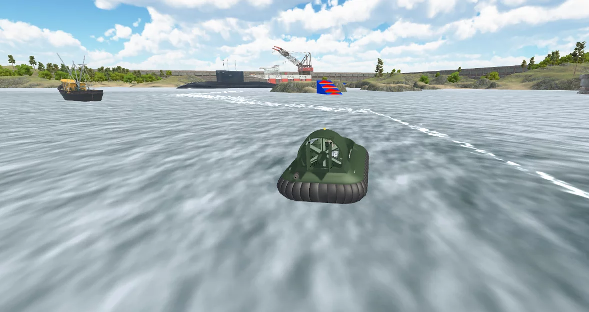 Изображение игры: Hovercraft Drive