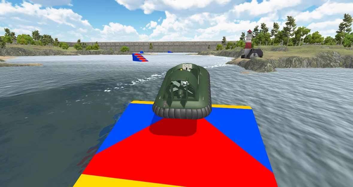 Изображение игры: Hovercraft Drive