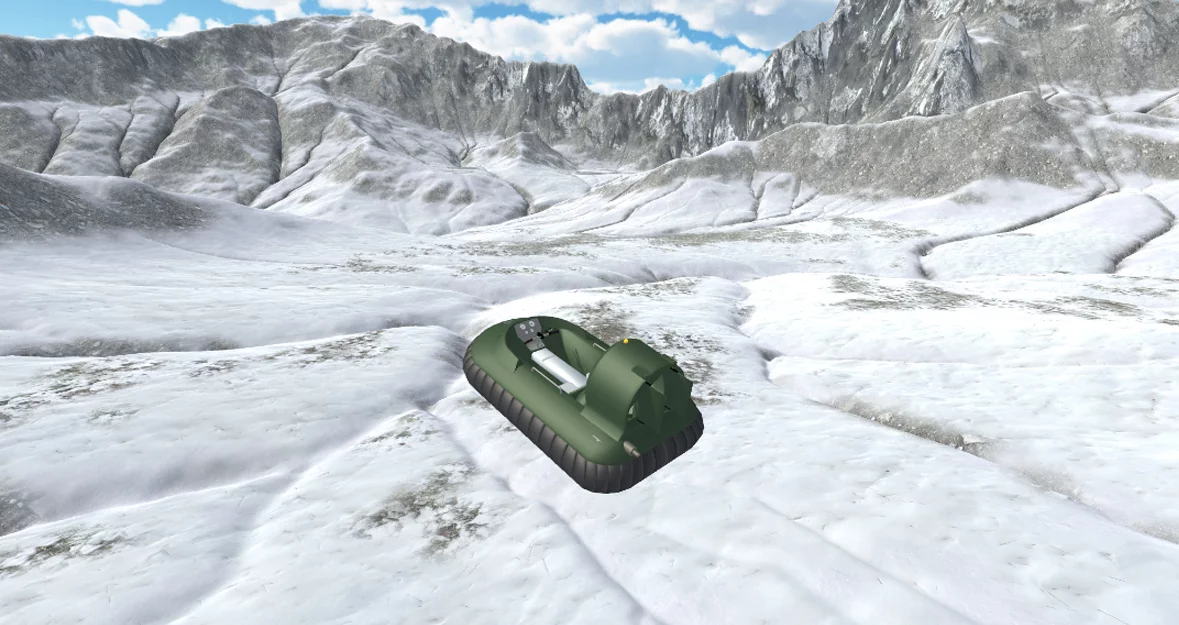 Изображение игры: Hovercraft Drive