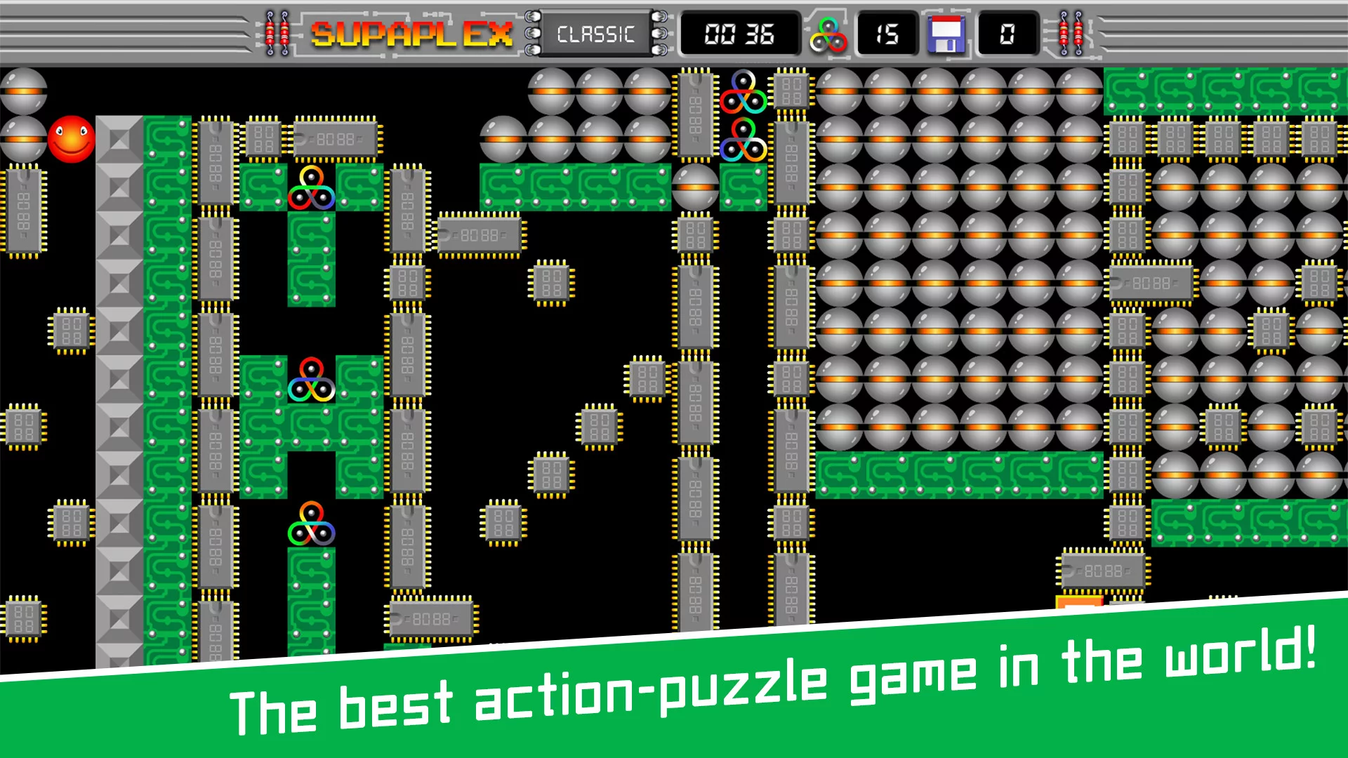 Изображение игры: Supaplex