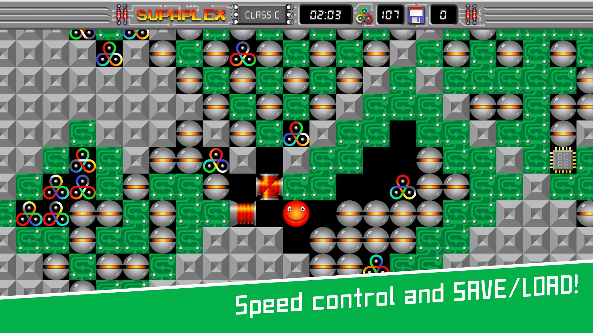 Изображение игры: Supaplex