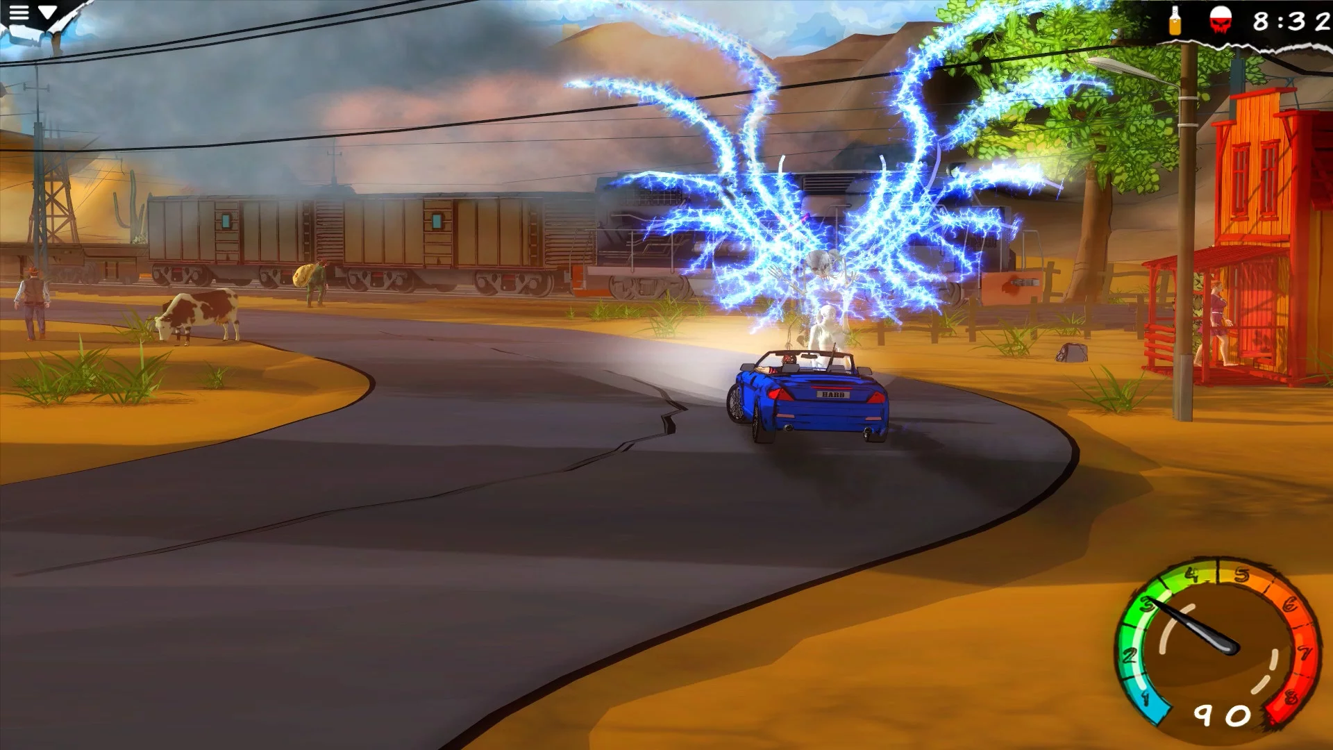 Изображение игры: My Mad Road - adventure racing & shooting