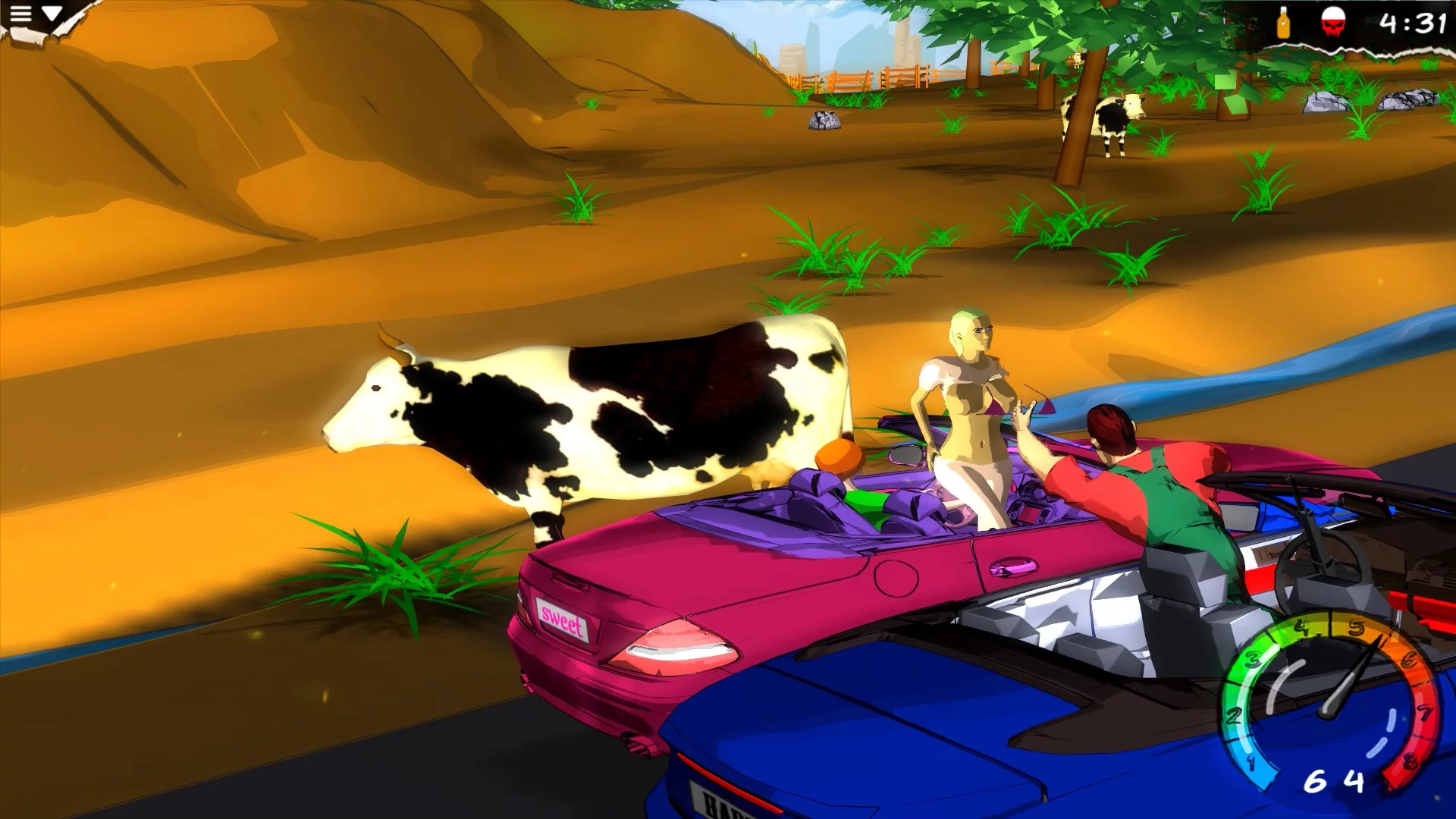 Изображение игры: My Mad Road - adventure racing & shooting
