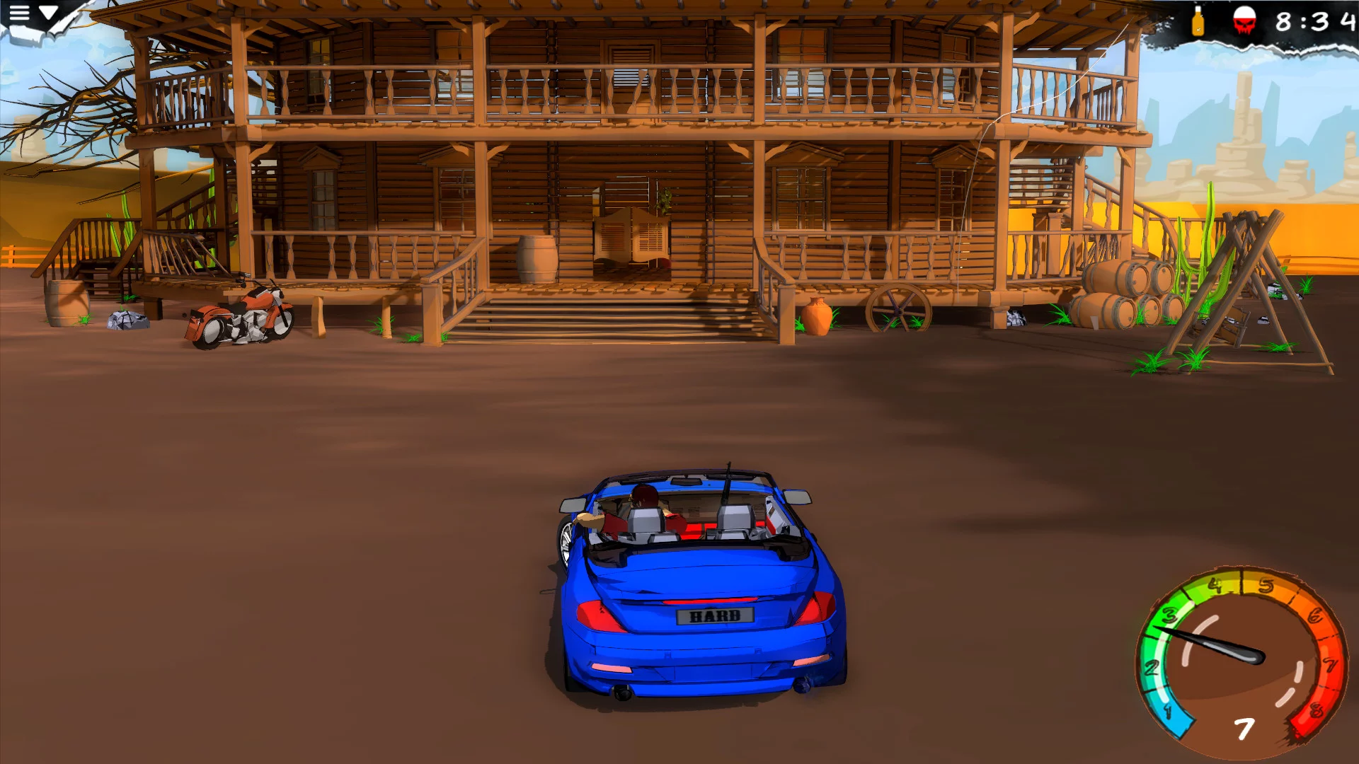 Изображение игры: My Mad Road - adventure racing & shooting