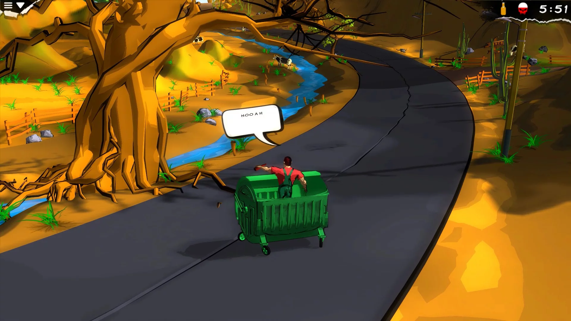 Изображение игры: My Mad Road - adventure racing & shooting