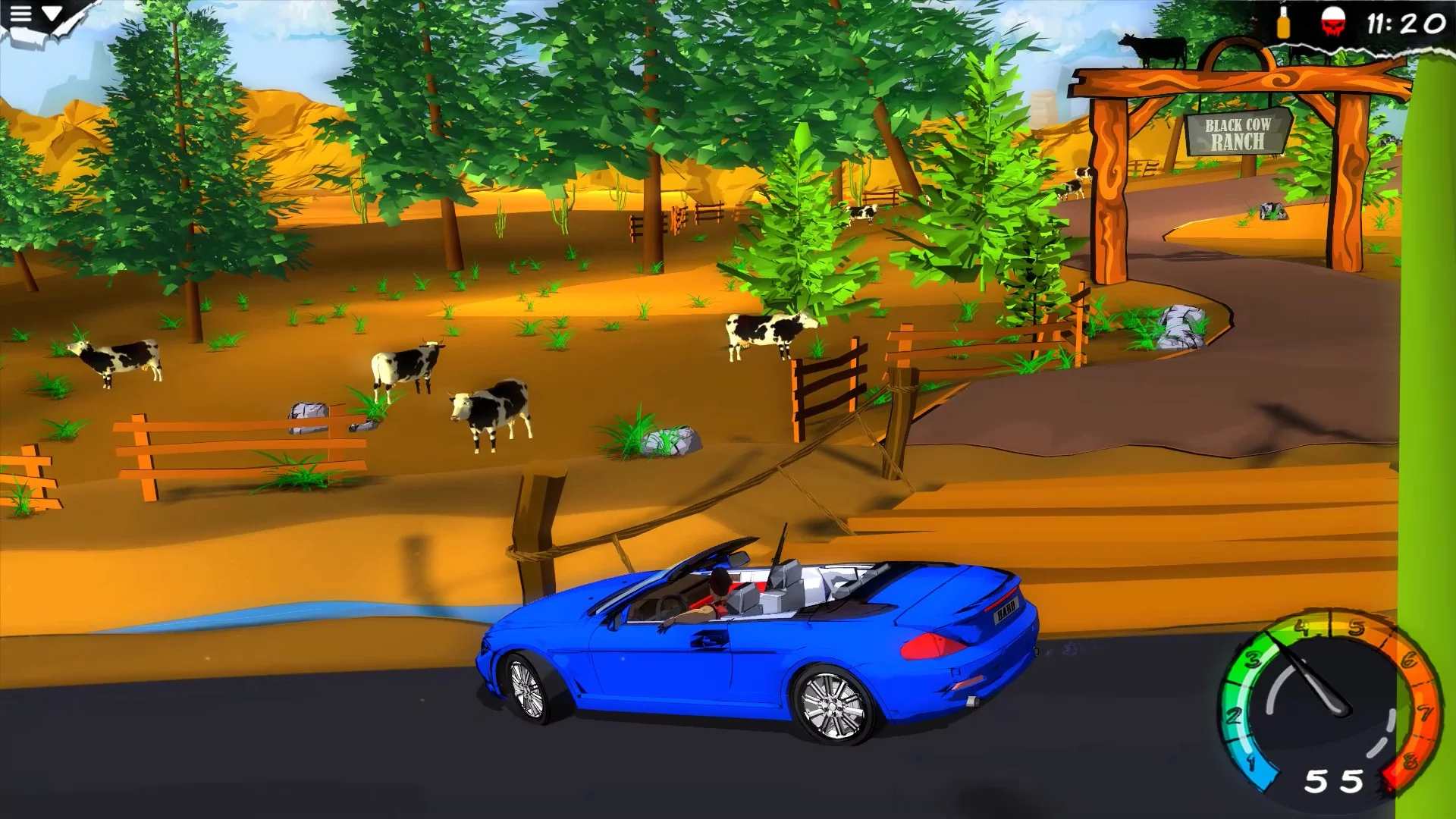 Изображение игры: My Mad Road - adventure racing & shooting